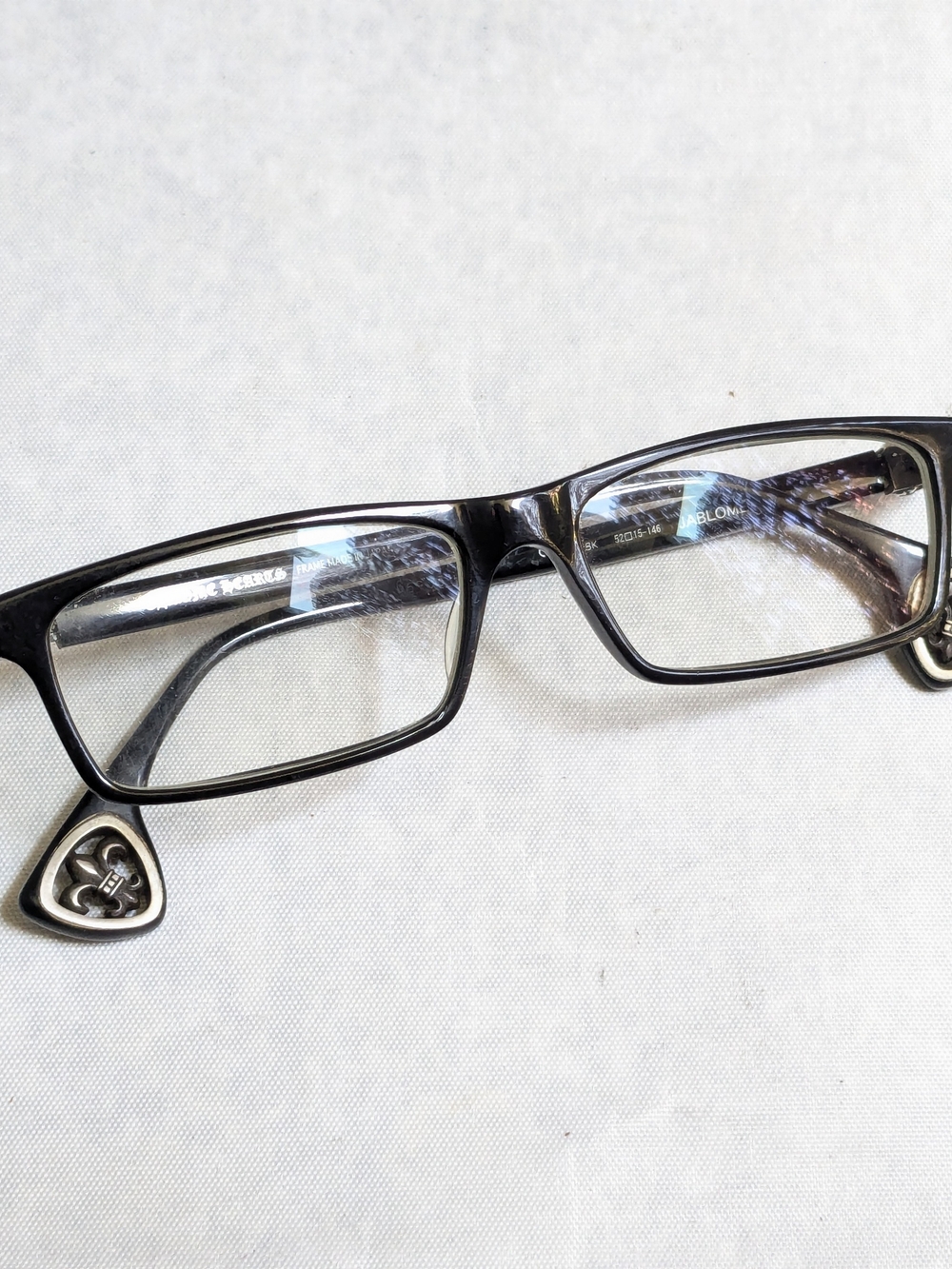 Chrome Hearts Jablome Eyeglasses Black Cross Frames Only